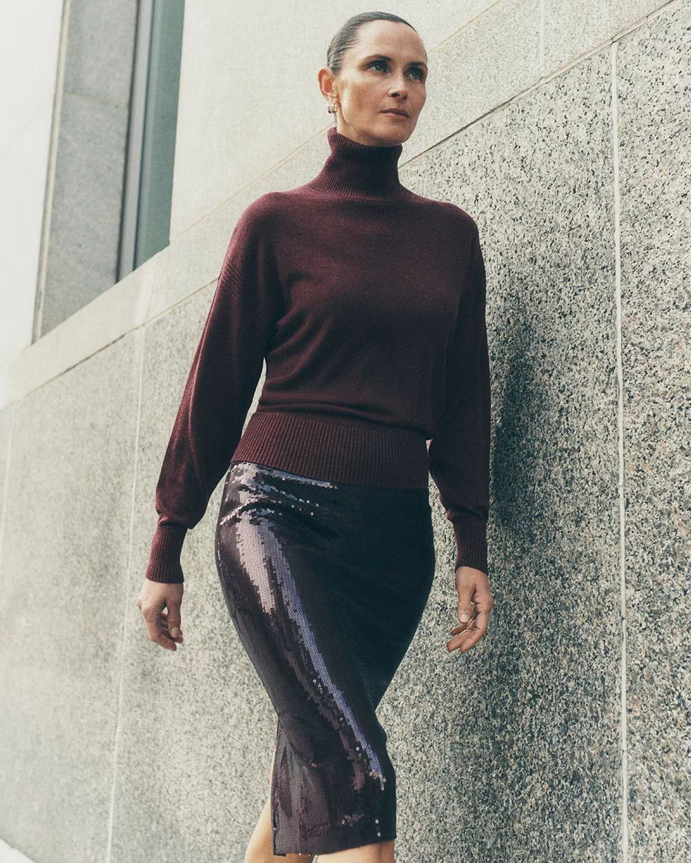 Sequin Midi Skirt | White House Black Market