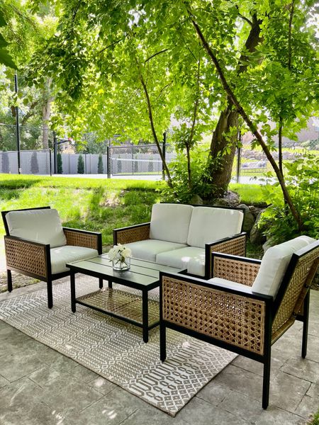 We just got this set and LOVE it. It fits perfectly on our 10 x 10 foot patio next to our pickleball and tennis court. We love our backyard. We also included some fun products that we use in our backyard besides this awesome patio set!

#walmartpartner #walmart @walmart

Follow my shop @homielovin on the @shop.LTK app to shop this post and get my exclusive app-only content!

#LTKSaleAlert #LTKHome #LTKSeasonal
