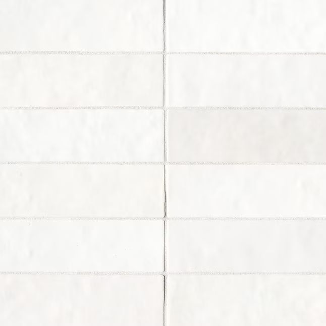 Bedrosians  76-Pack White 2-1/2-in x 8-in Glossy Ceramic Subway Wall Tile | Lowe's
