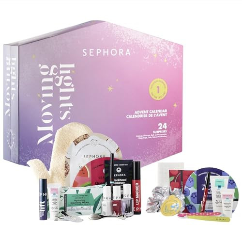 Sephora Advent Calendar 2024 - Moving Lights Advent Calendar - 24 Surprises, Including Make-up, Care, Bathroom Products or Accessories | Amazon (US)