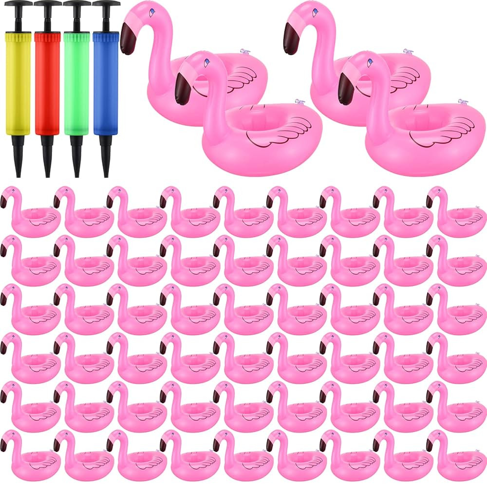 Chivao Inflatable Drink Holder Flamingo Swimming Pool Floats Drink Supplies Bath Supplies Floatin... | Amazon (US)