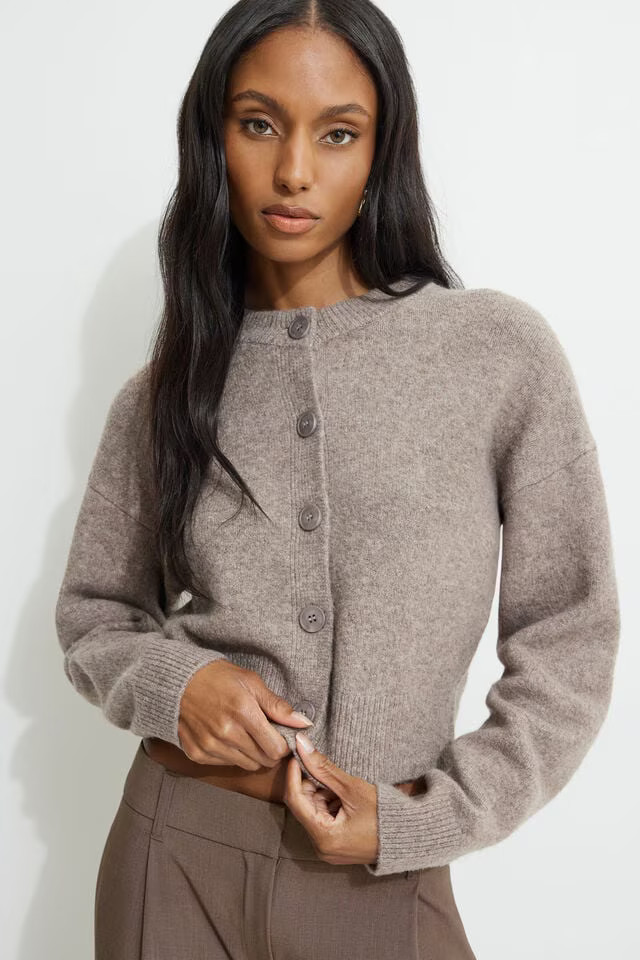 Heavenlyarn™ Catherine Crewneck Cardigan | Dynamite Clothing