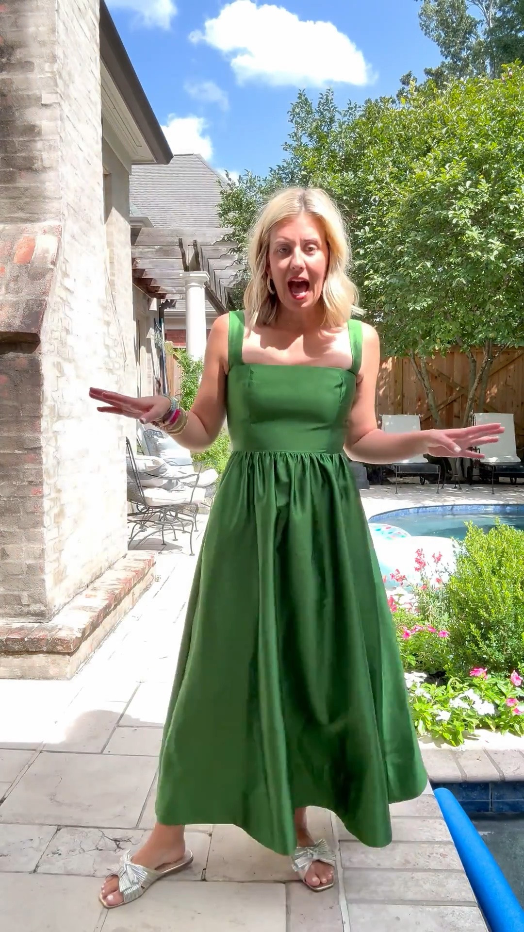 A classic dress you will keep forever! It comes in several colors too. I’m in xs and 8 sandal. 

CODES: 
Allie + Bess - Catherine 20

#LTKWedding #LTKOver40 #LTKSaleAlert