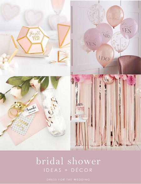 Bridal shower decorations, bridal shower ideas, favors. Everything you need for bridal shower hosting. 

#LTKSeasonal #LTKWedding #LTKParties