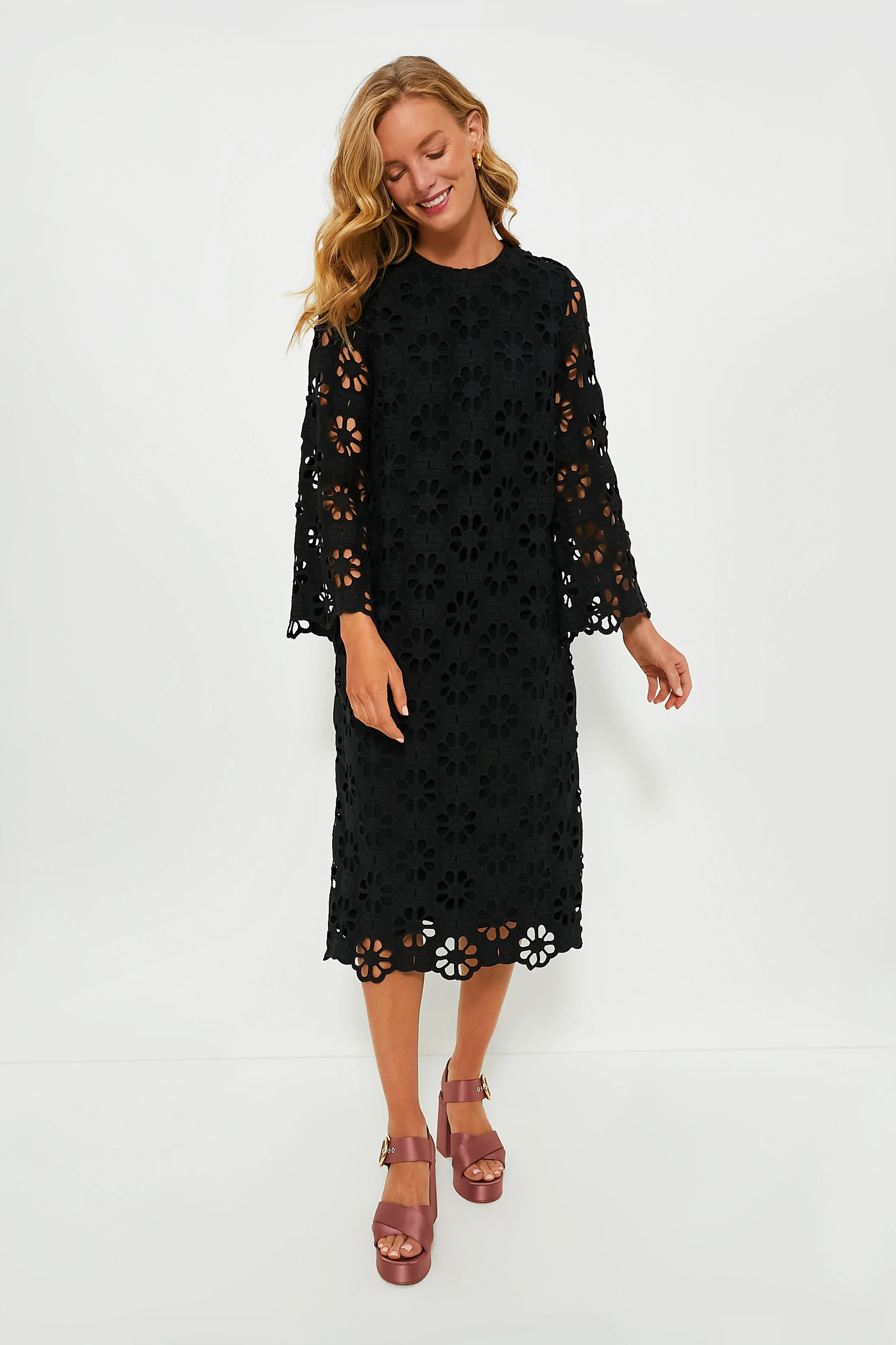 Noir Eyelet Hutton Dress | Tuckernuck (US)