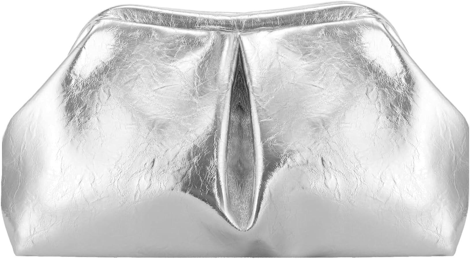 Women's PU Leather Clutch Purse Ruched Handbags Formal Evening Bag Chic Soft Dumpling Crossbody B... | Amazon (US)