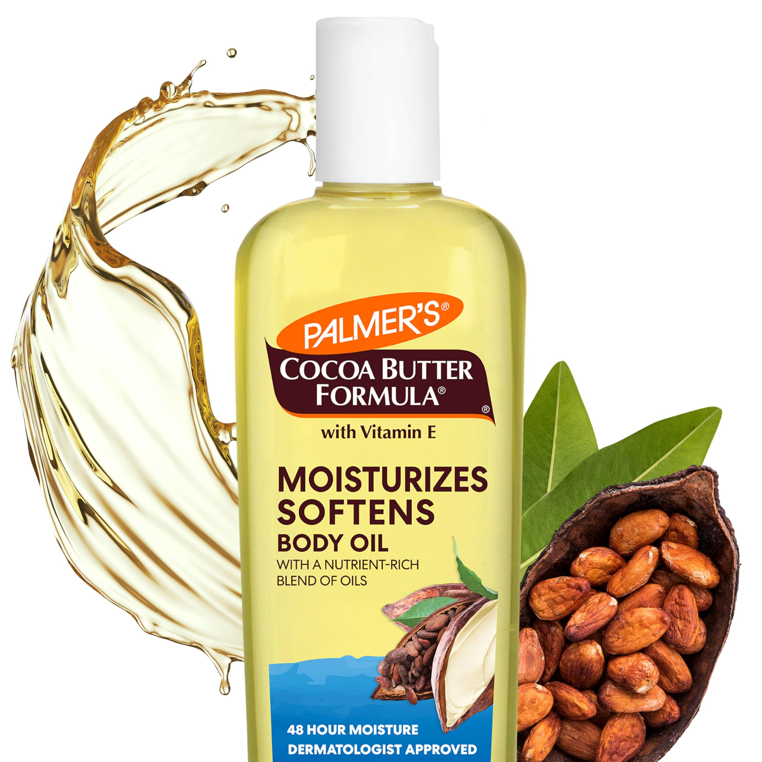 Palmer's Cocoa Butter Moisturizing Body Oil with Vitamin E, Radiant Looking Glow and Skin Hydrati... | Amazon (US)