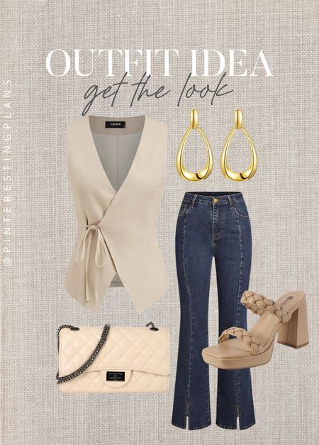 Outfit Idea get the look 🙌🏻🙌🏻

Jeans, vest, sandals, purse, earrings, summer outfit 


#LTKSeasonal #LTKStyleTip #LTKFindsUnder100
