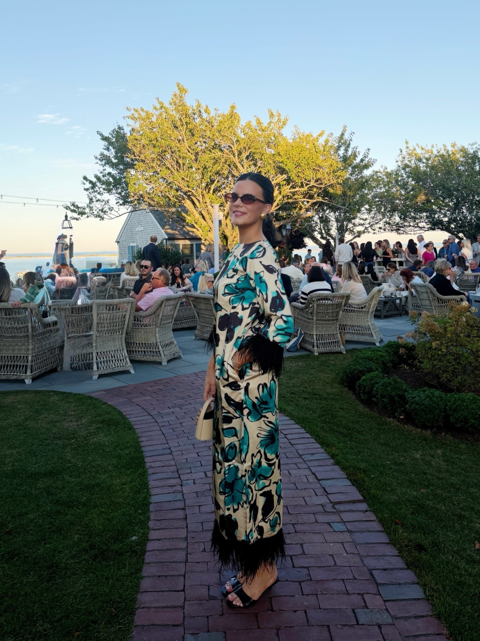 Love this dress from Frances Valentine for early fall nights!