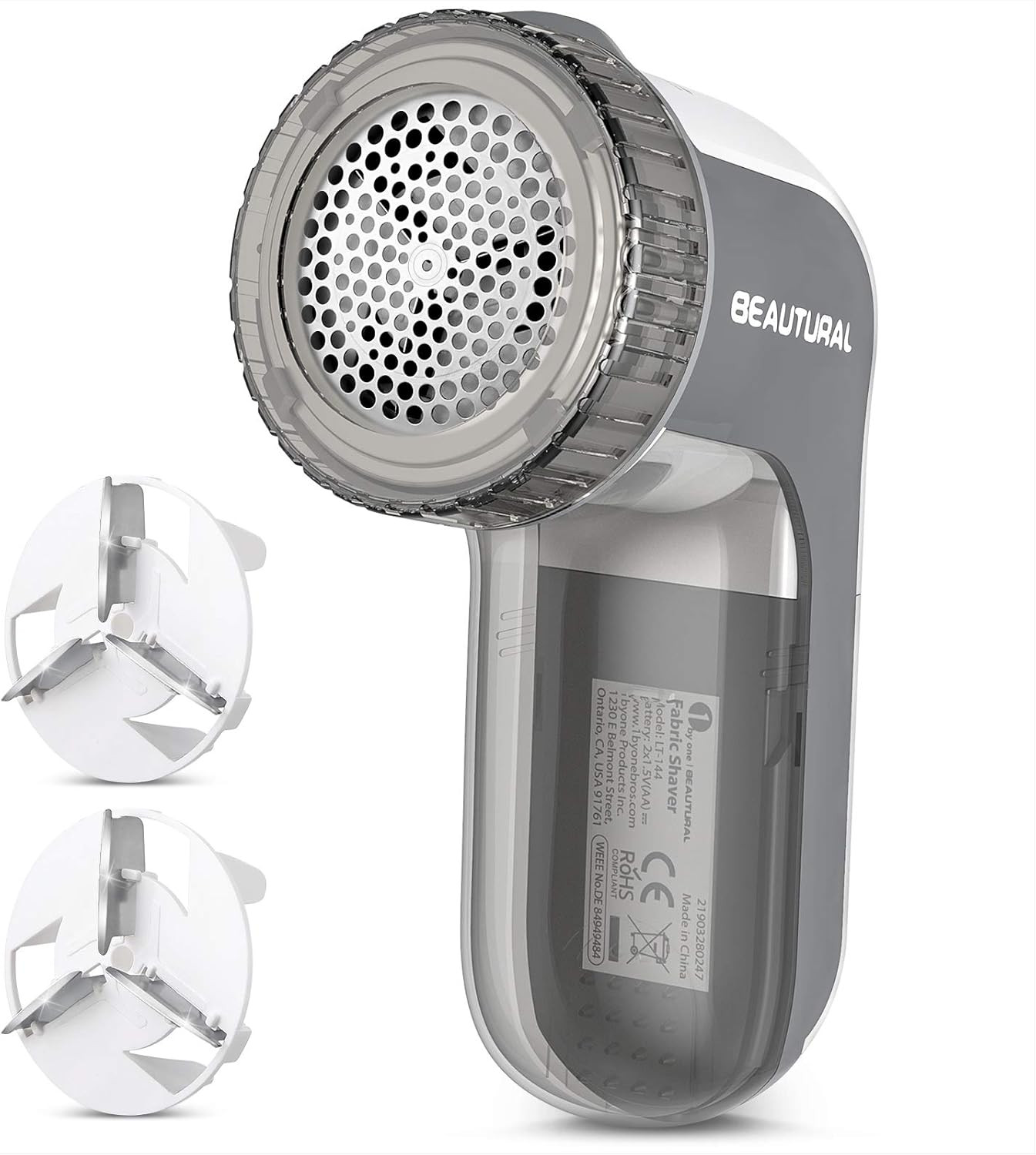 BEAUTURAL Fabric Shaver and Lint Remover, Sweater Defuzzer with 2-Speeds, 2 Replaceable Stainless... | Amazon (US)