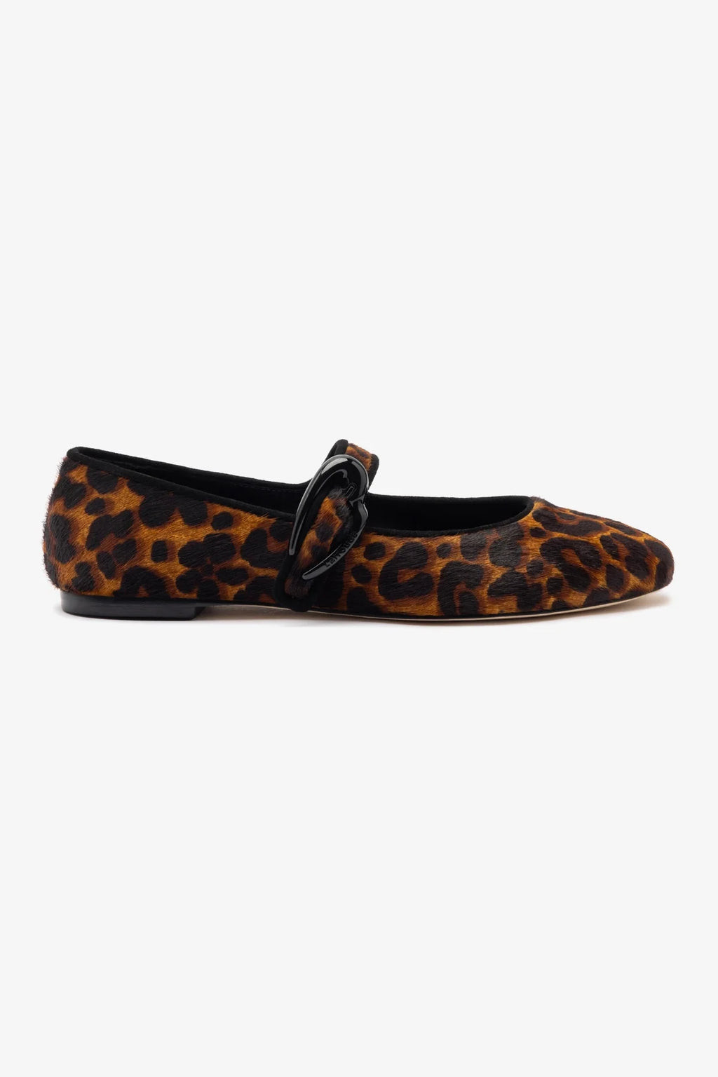 Verona Ballet Flat In Leopard Print Calf Hair | Larroude