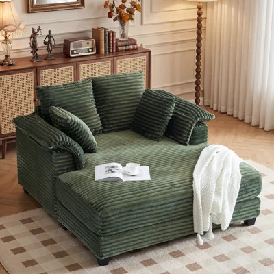 43" Corduroy Upholstered Sofa | Wayfair North America