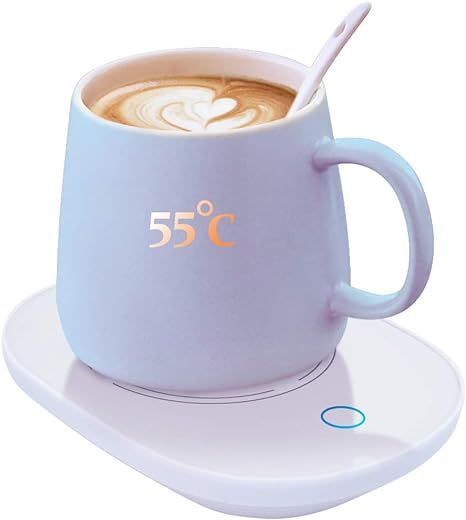 Coffee Mug Warmer for Desk, Electric Milk Tea Cocoa Beverage Coffee Cup Warmer Plate for Office H... | Amazon (US)