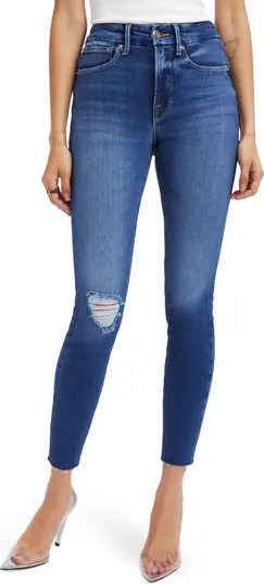 Good Legs Ripped High Waist Crop Jeans | Nordstrom