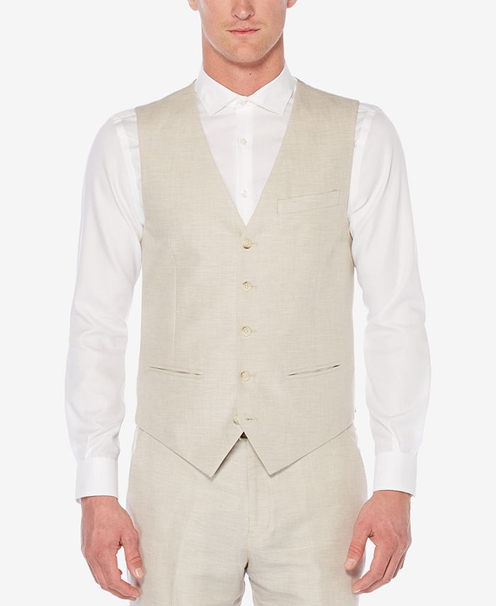 Perry Ellis Men's Linen Herringbone Vest | Macys (US)
