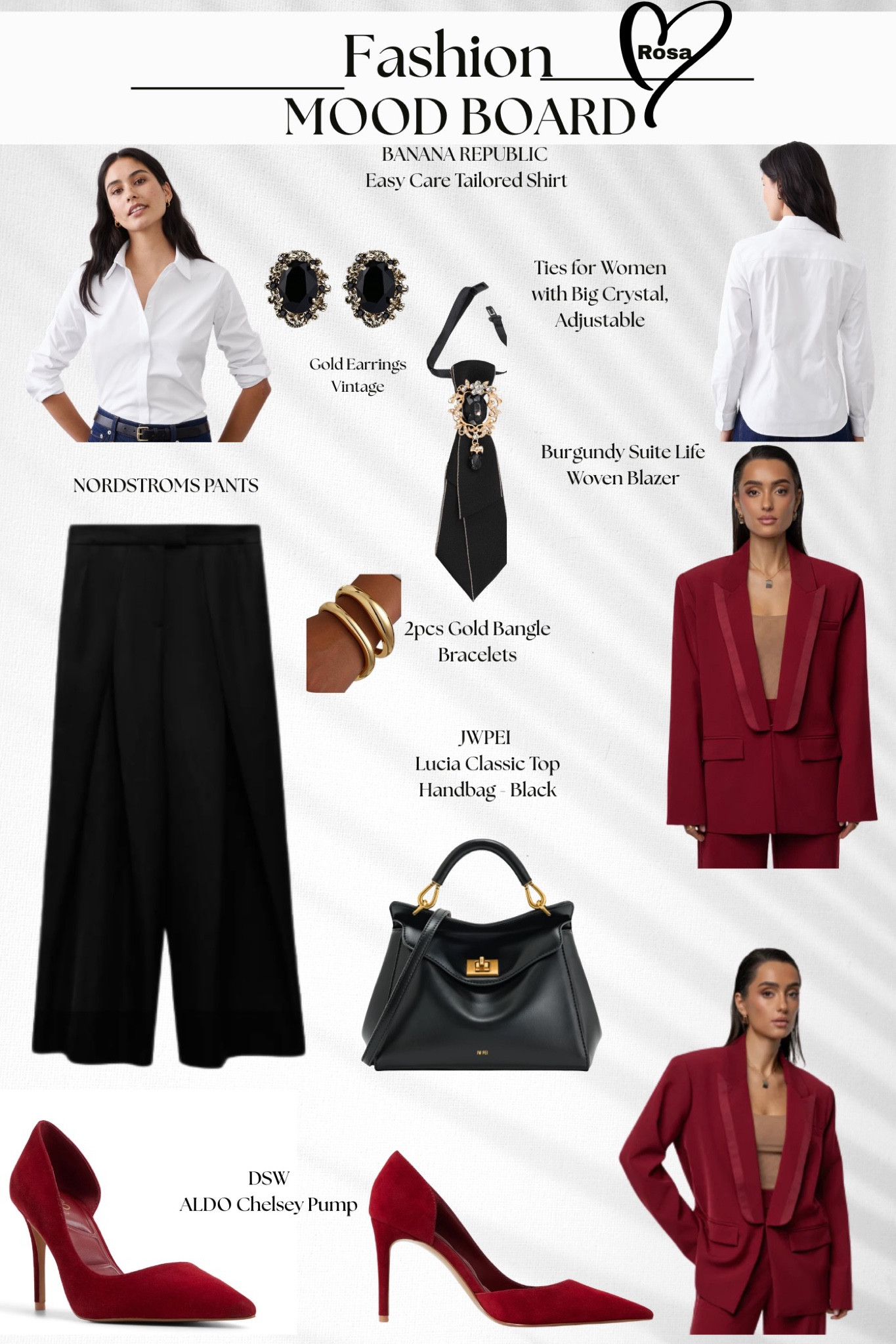 Crisp white button-down, tailored black trousers, statement burgundy blazer from JLuxlabel  + red Aldo pumps. 

#LTKWorkwear #LTKootd #LTKMothersDay