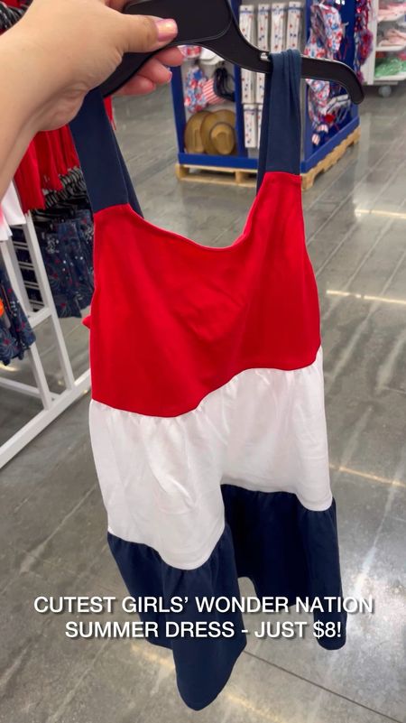 Little girls Walmart summer dress that’s perfect for Memorial Day and 4th of July! It’s only $8, too! 🙌🏻 

#LTKSeasonal #LTKkids #LTKfindsunder50