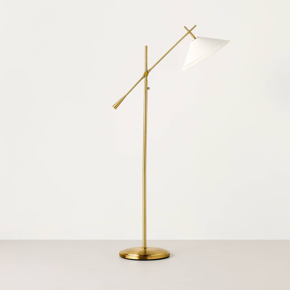 Sour Cream/Brass Hinge Floor Lamp - Hearth & Hand™ with Magnolia | Target