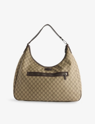Pre-Loved Gucci XL Canvas Travel Bag | Selfridges