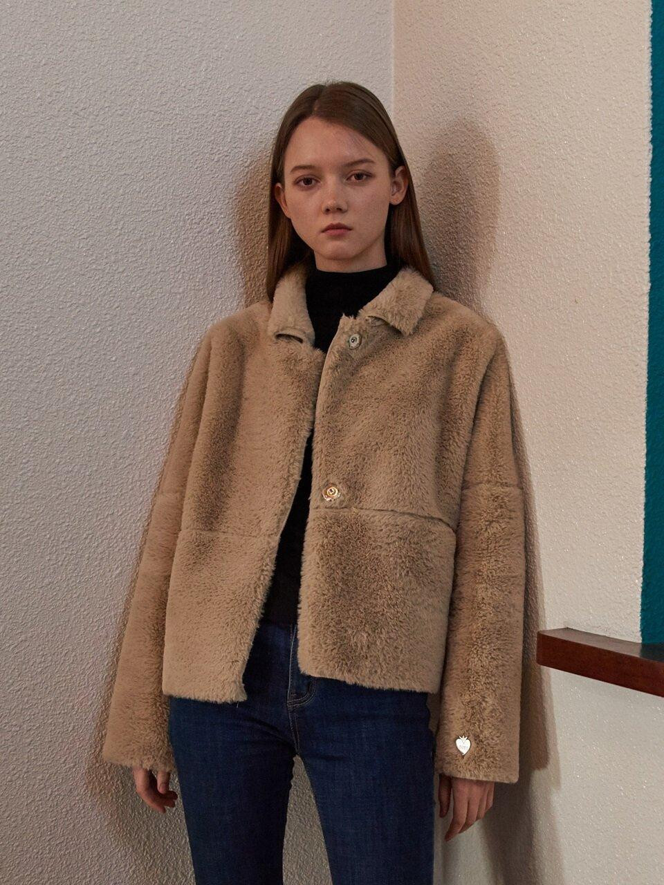 Monaco Faux Fur Jacket 2color | W Concept (US)