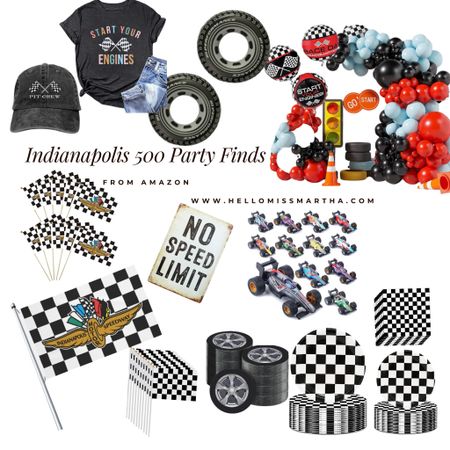 The Indy 500 is this weekend but it’s not too late to party prep! Here’s a few Indianapolis 500 decor/party pieces I found on Amazon!
#Indy500 #Indianapolis500 #Black-and-white #CheckeredFlag #MemorialDayWeekend #race fans #RaceCars #StartYourEngines
#Summer #Parties 

#LTKParties #LTKHome