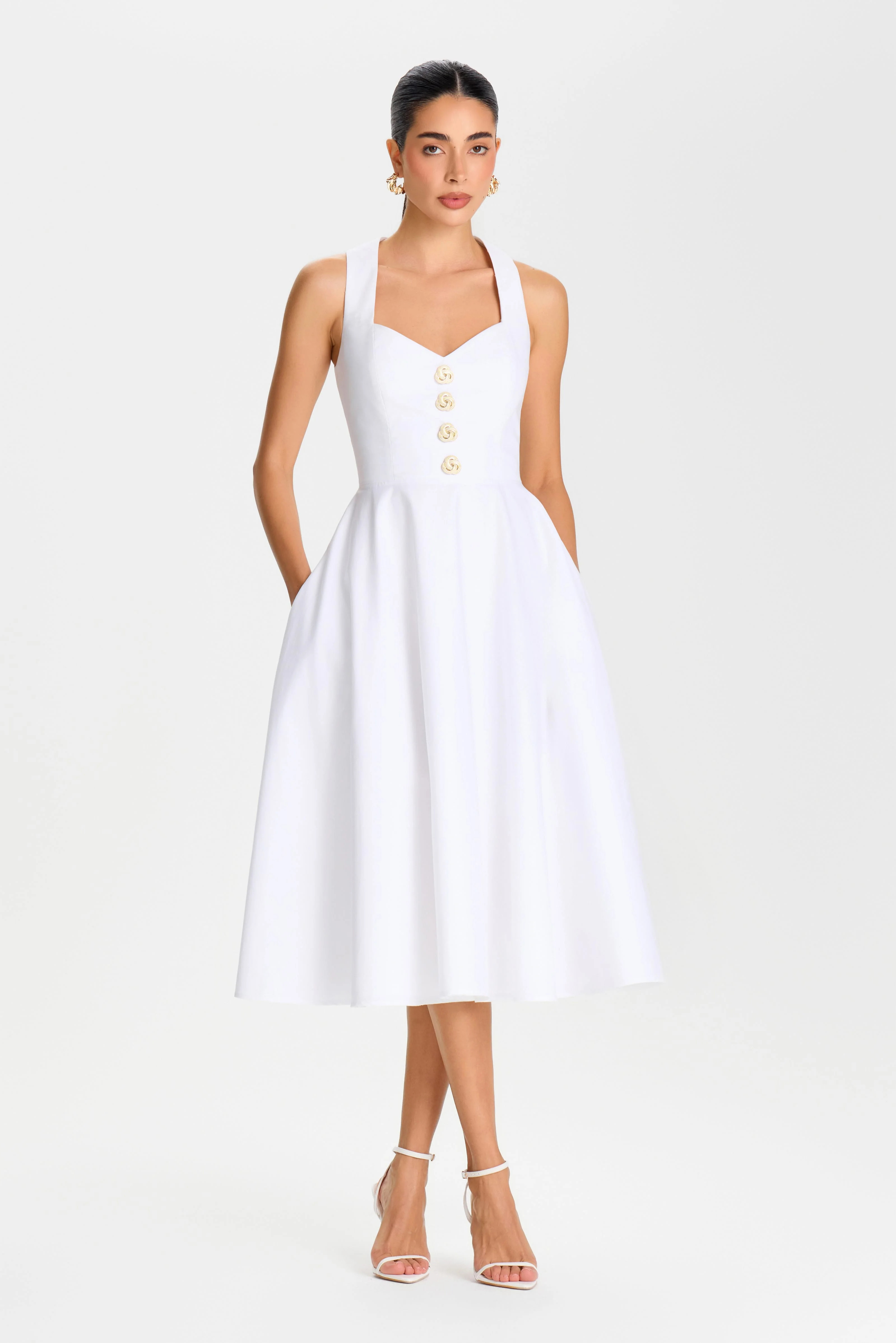 Annabelle White Dress | Nadine Merabi