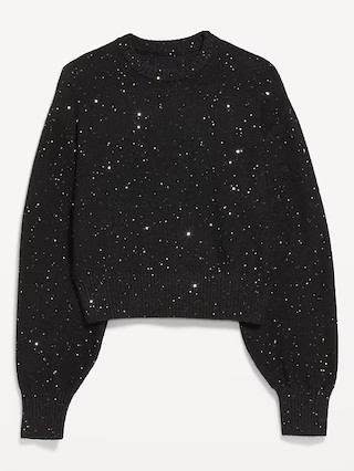 SoSoft Crew-Neck Sequin Sweater | Old Navy (US)