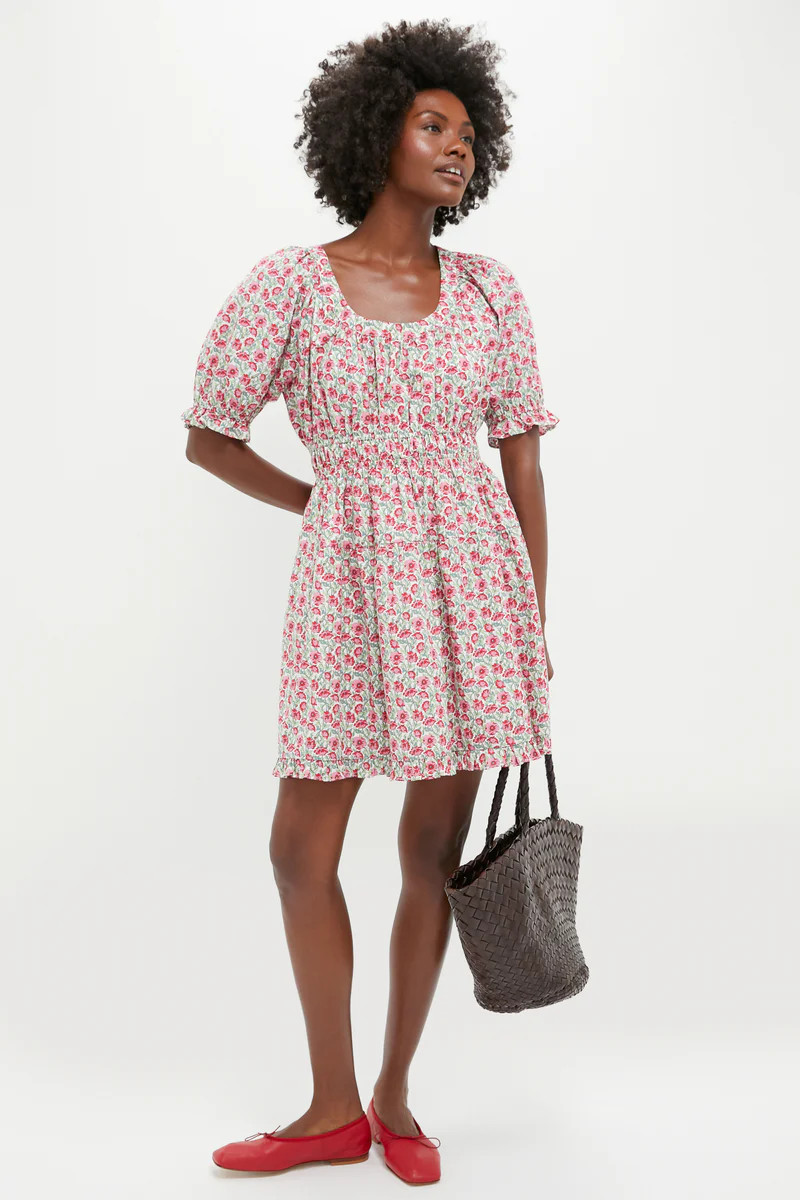 Red Dahlia Floral Dorothy Mini Dress | Tuckernuck (US)