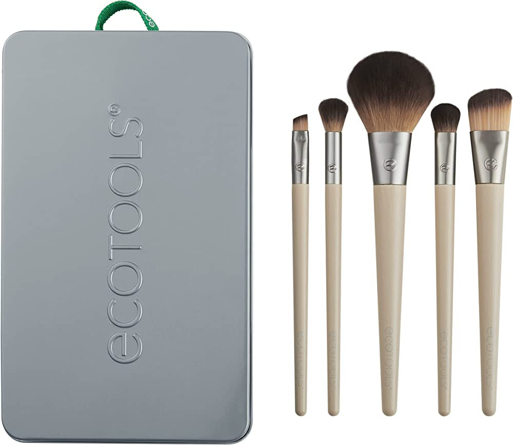 EcoTools Start The Day Beautifully Makeup Brush Kit, For Eyeshadow, Foundation, Blush, & Conceale... | Amazon (US)