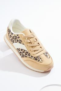 Vintage Cheetah Lace- Up Sneakers | Cato Fashions