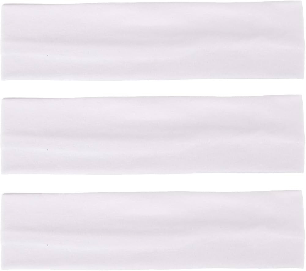 MapofBeauty 3 Pack Yoga Headbands Stretchy Cotton Head Band Hairwarp Sports Running Exercise Gym ... | Amazon (US)