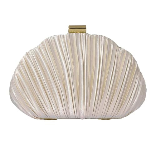 Anytiger ​Women's Shell Clutch Purse Shoulder Crossbody Seashell Bag, Adjustable Metallic Chain... | Amazon (US)