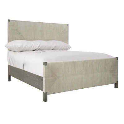 Alannis Solid Wood and Upholstered Low Profile Standard Bed | Wayfair North America