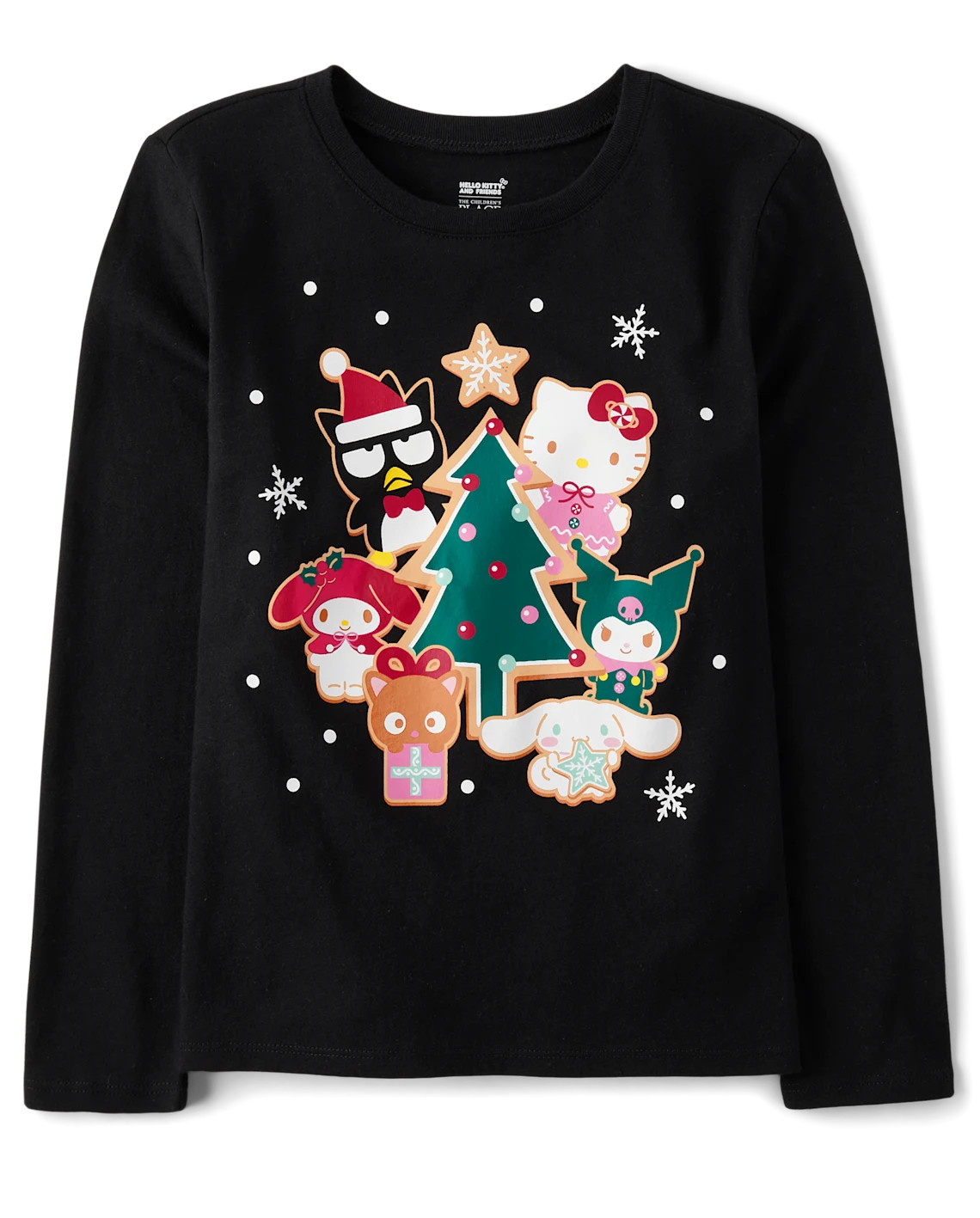 Girls Hello Kitty® And Friends Holiday Graphic Tee - black | The Children's Place