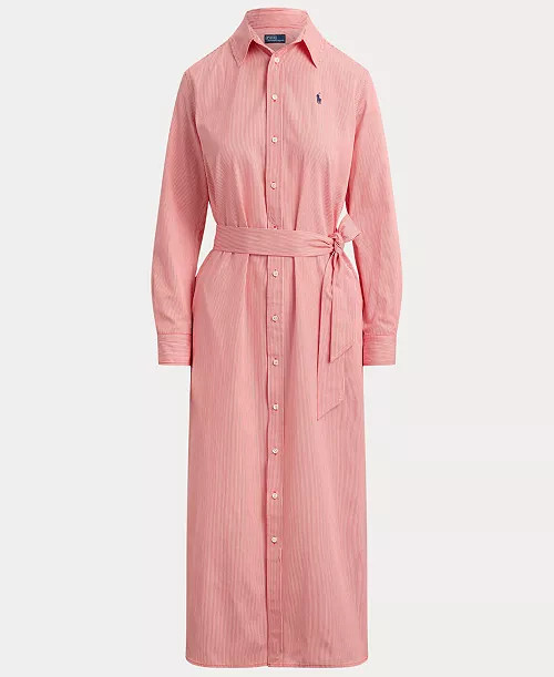 Women's Long-Sleeve Collared Shirt Dress | Macy's