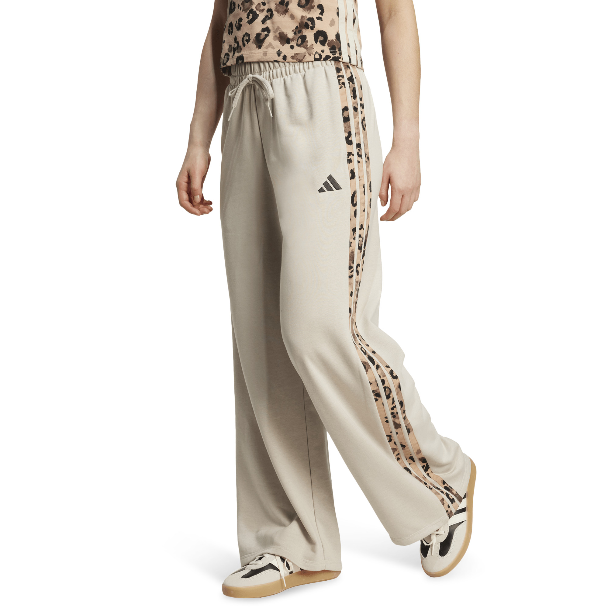 adidas 3-Stripes Animal Printed Open Hem Pants | Foot Locker (US)