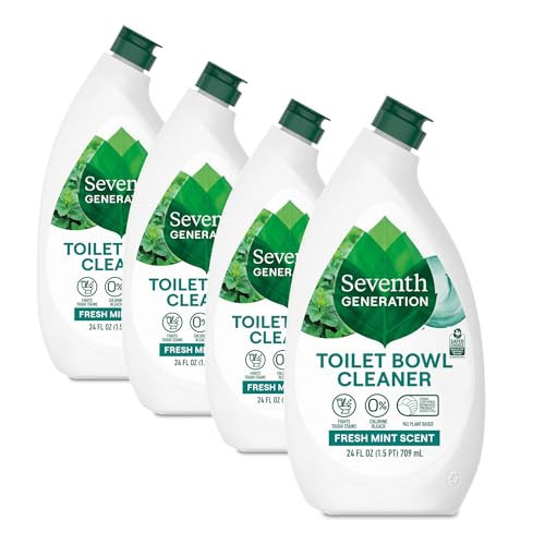 Seventh Generation Toilet Bowl Cleaner Fresh Mint scent 4 Pack Without Chlorine Bleach Ammonia Free 24 oz | Amazon (US)