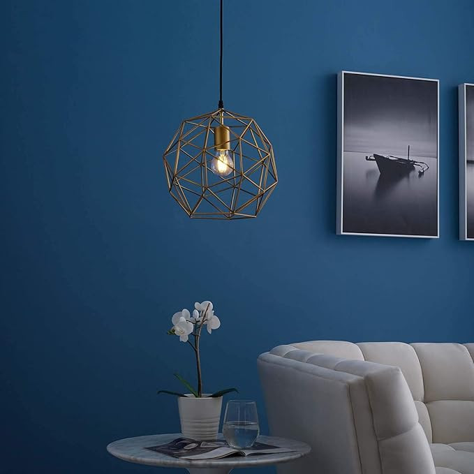 Modway Rarity Contemporary Modern Geometric Brass Metal Decagon-Shaped Ceiling Light Pendant Ligh... | Amazon (US)