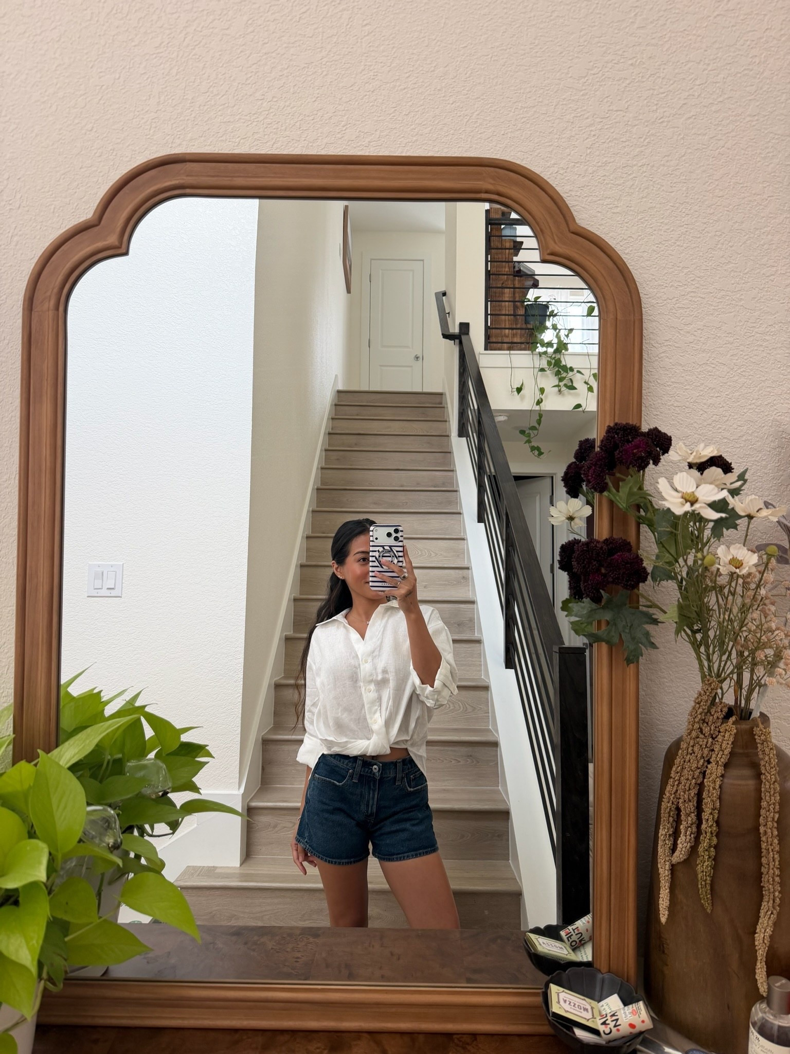 Easy way to style an oversized button up.

#LTKgrwm #LTKootd #LTKPetite