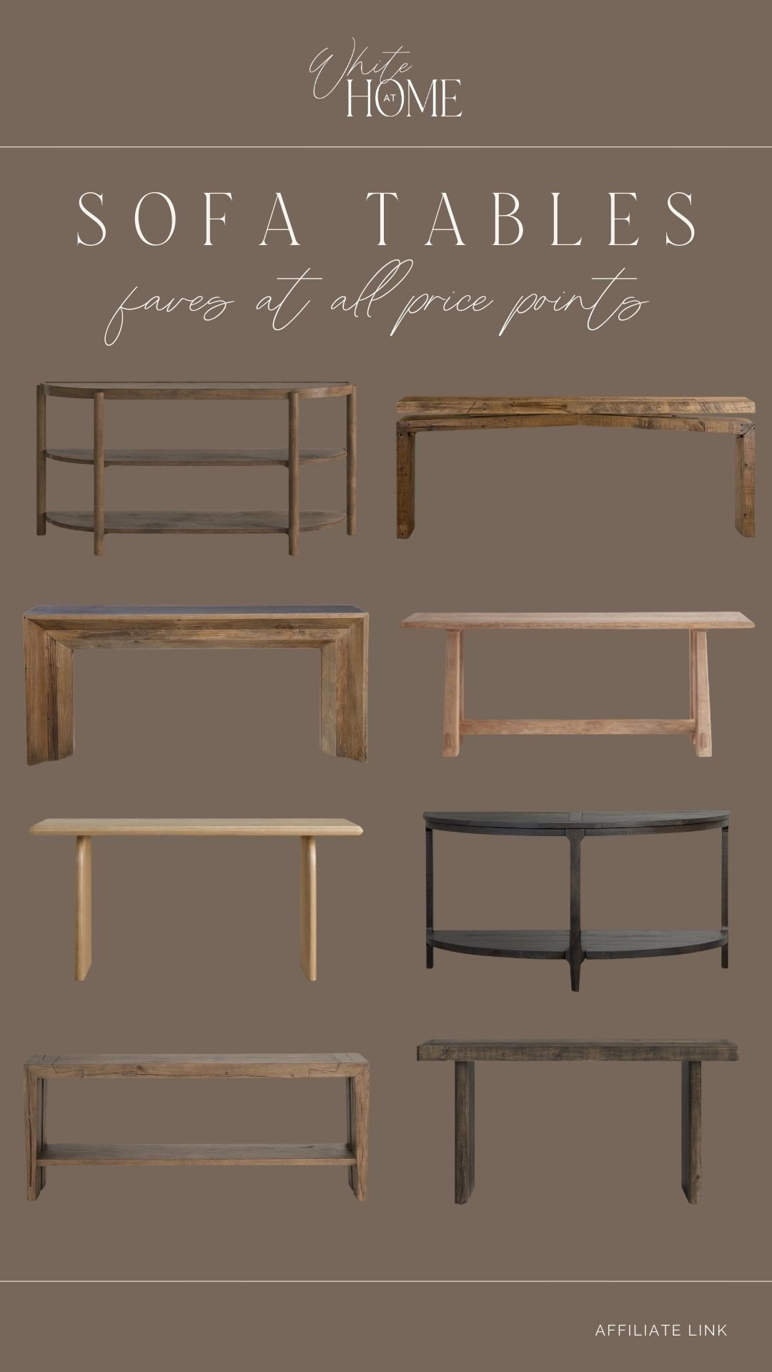 With our home being open concept, I love having a table behind our sofa to help bridge our kitchen and living space together! I’ve rounded up some beautiful options at all price points! 

#LTKHome