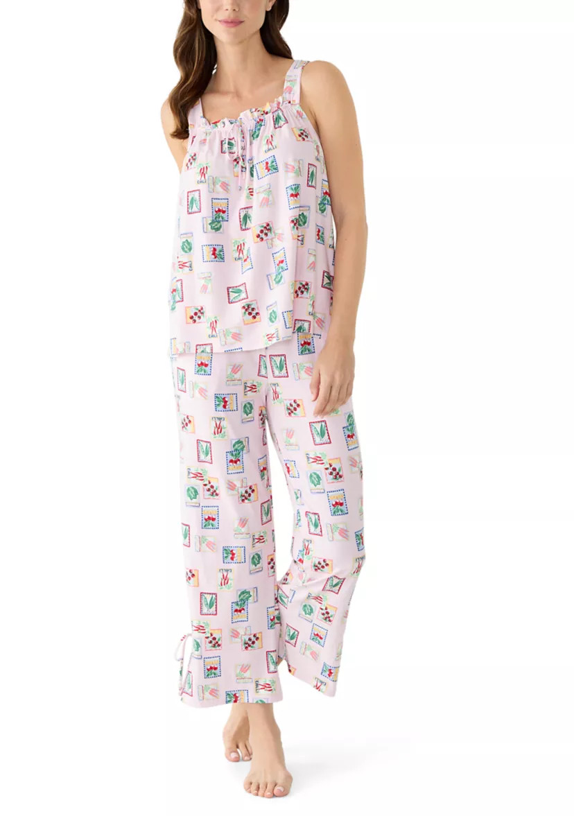 Sleeveless Bow Yummy Pajama Set | Belk