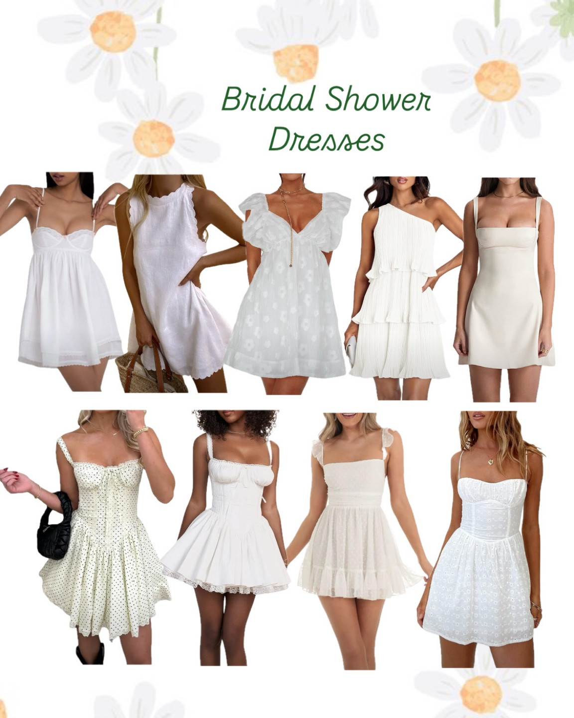 BRIDAL SHOWER 💍 Bridal shower, bridal shower dress, bridal shower dresses, bridal shower inspo, bridal shower inspiration, bridal wardrobe, white dress, white dresses, engagement pictures, formal white dress, formal white dresses, bride, bride to be, 2025 bride, 2025 brides, engagement look, engagement looks, wedding dress, wedding dresses, engagement party, bridesmaid luncheon, bachelorette, rehearsal dinner, reception, after party, 

#LTKWedding #LTKFindsUnder100