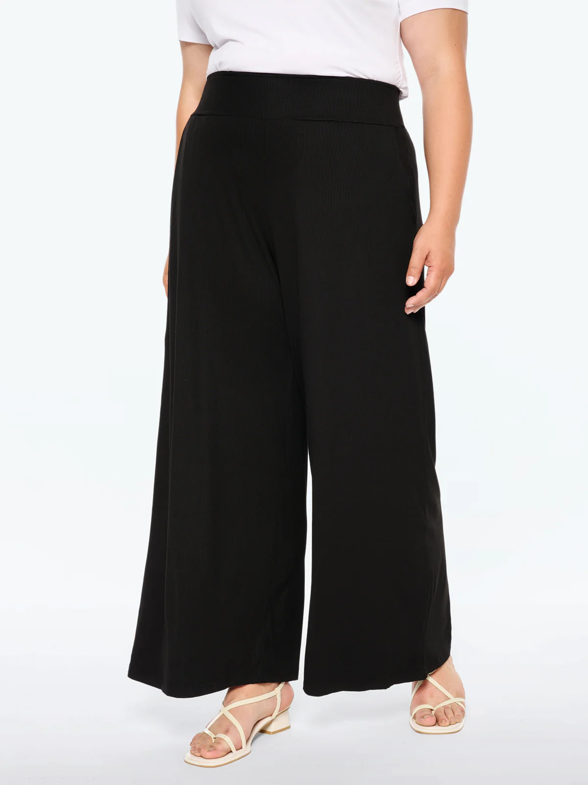 Stretchy Waist Straight-Leg Pants | Bloomchic