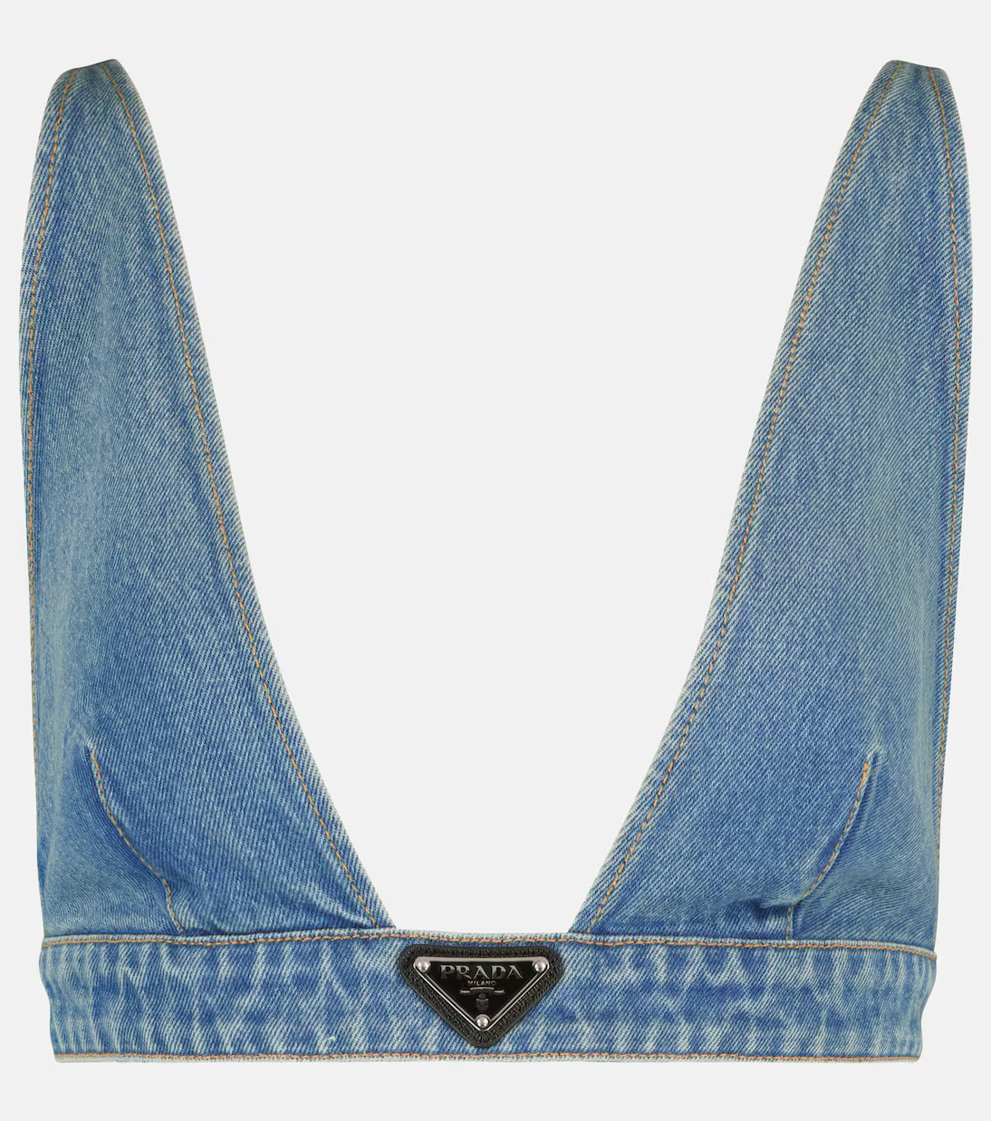 Logo denim bralette | Mytheresa (US/CA)