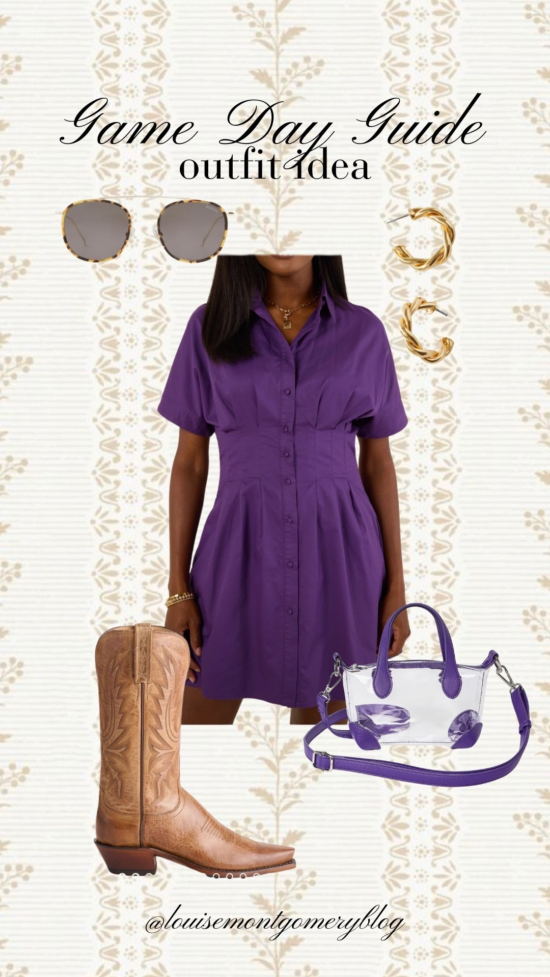 Purple gameday look!