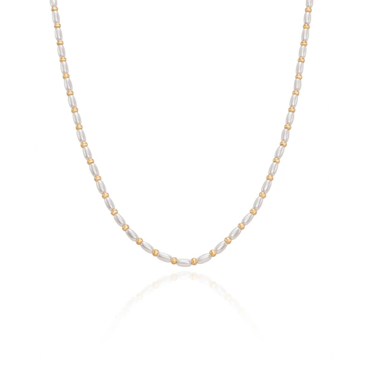 Pearl Chain Necklace (Gold) | Abbott Lyon