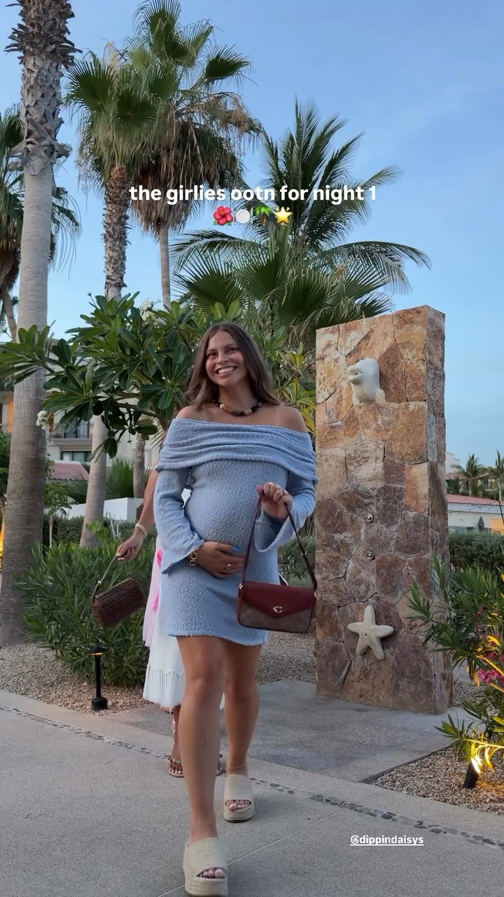 the girls ootn for night 1 🫶🏻 cutest dress for a bump!

#LTKTravel #LTKootd #LTKBump