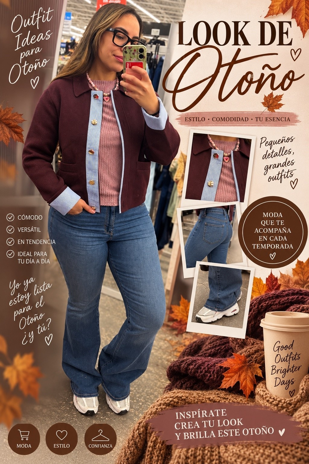 🍁 Cómodo y femenino
🤎 Fácil de combinar
✨ Ideal para esos días en los que quieres verte arreglada sin complicarte

#ModaOtoño #FallFashion #FallOutfit #OutfitDeOtoño #AutumnStyle #FallStyle #OutfitInspo #ModaMujer #FashionFinds #LookDelDia #EstiloFemenino #FallVibes #Otoño2026