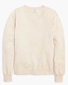 Cotton-blend puff-sleeve sweater | J.Crew Factory