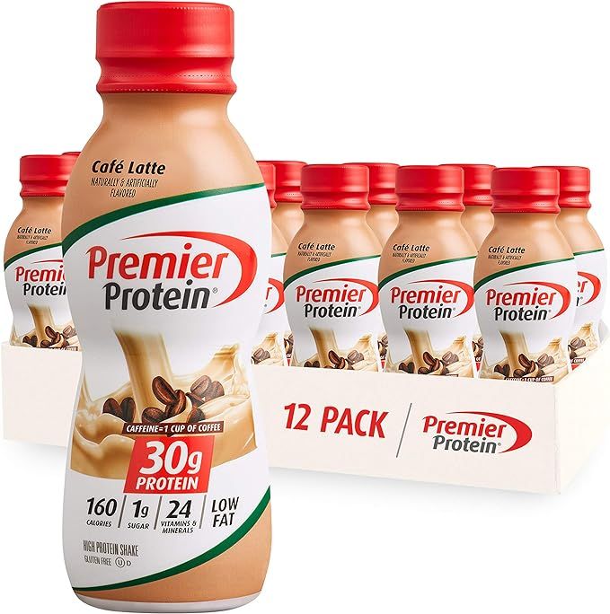 Premier Protein Shake, Café Latte, 30g Protein, 1g Sugar, 24 Vitamins & Minerals, Nutrients to S... | Amazon (US)